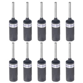 sourcing map 10pcs Abrasive Sandpaper Rolls 800 Grit 3mm Shank Sanding Drums Sleeves Cylinder Grinding Head for Woodworking Glass Metal Polishing