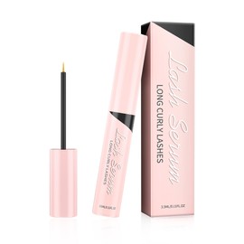Eyelash Growth Serum Lash Serum Lash Enhancing Serum Boosting Lash Conditioner for Natural Fuller Thicker Longer Looking Eyelashes Healthier Vegan Cruelty-Free (1P PINK)