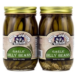 Amish Wedding Garlic Dilly Beans 16oz (Pack of 2)