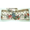 Village Wallpaper Border Village Mixed Hanging Flowers and Lattice #597901