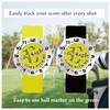 E TRUEE Golf Ball Marker with Golf Stroke Counter Bracelet,