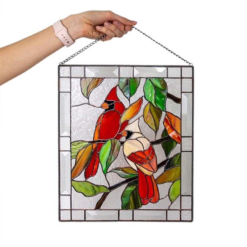 Bird Suncatcher Stained Window Hanging Ornaments Bird Pendant for Windows