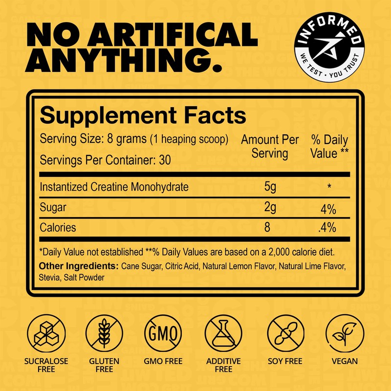 Gains in Bulk Instantized Creatine Monohydrate for Women and Men,