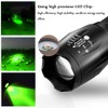 Green LED Flashlight Single Mode Hunting Light with Zoomable and