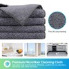 HOMEXCEL HOMEXCEL Microfiber Cleaning Cloth Grey, 12 Pack Premium Microfiber