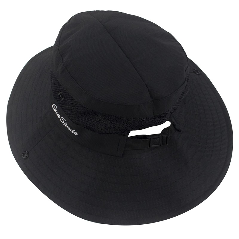 Muryobao Women's Ponytail Sun Hat Anti-UV Foldable Mesh Wide Brim