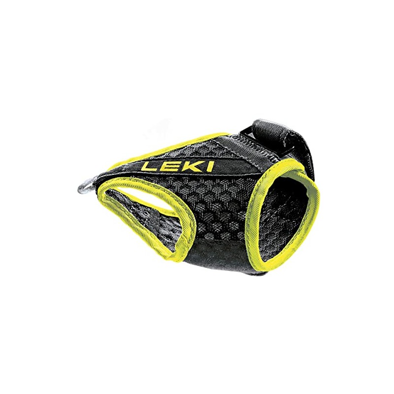 LEKI Unisex Adult Trigger Shark Frame Strap Mesh, Black/Yellow, S-M-L