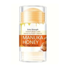 Manuka Honey Foot Crema de manos en barra extra fuerte para pies secos y agrietados codos, rodillas, talones manos, hidrata y nutre el cuidado de los 