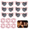 smtfcty Pack of 12 JGA Glasses Team Bride Hair Scrunchies