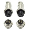 Hxchen 4 Pin Metal Male Female Panel Connector 20mm GX20-4P
