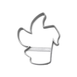 AJT DANTE FACE OUTLINE STREET DOG CARTOON CHARACTER COOKIE CUTTER USA PR3251