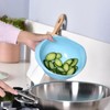 Rice Sieve Plastic Colander Kitchen Drain Basket with Handles Rice