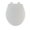 Mayfair Slow Close Round White Plastic Toilet Seat