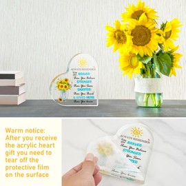 Birthday Gifts for Women, Sunflower Gifts Sending Sunshine, Get Well Soon Gifts Basket Inspirational Gift for Women, Christmas Gifts for Her Sister Mom Best Friend, Unique Gifts for Thinking of You