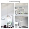 WUZUPS Chandelier Rustic Farmhouse Industrial Round Ceiling Pendant LED Light