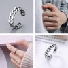 Men’s Rings, Set of 8 Rings, Fashion Rings, Silver, Alloy,