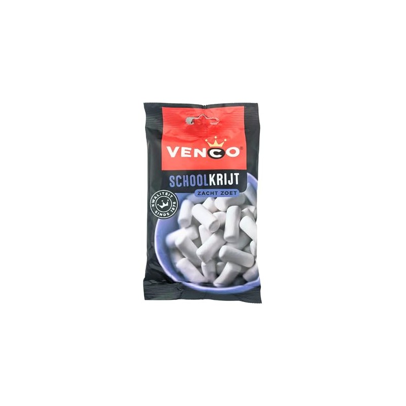 Venco Schoolkrijt Soft Sweet Licorice "Chalk" 120g Bag (Pack of