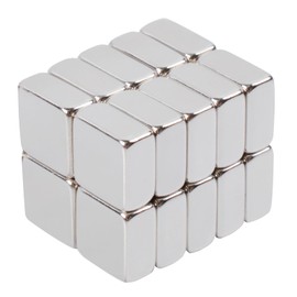 Aenienoe Magnets Small Rectangular Neodymium Magnets Extra Strong 8 x 8 x 4 mm Mini Magnets for Notice Board Magnetic Board Fridge Whiteboard Craft Photos Magnets Pack of 20