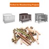 Hmevsafinect Bunk Bed Hardware Replacement Kit - 16 Set Bolts