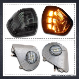 DBMOTOR 2010-2018 Dodge Ram Tow Mirror LED Puddle Lamp & Smoked Turn Signal Lamp