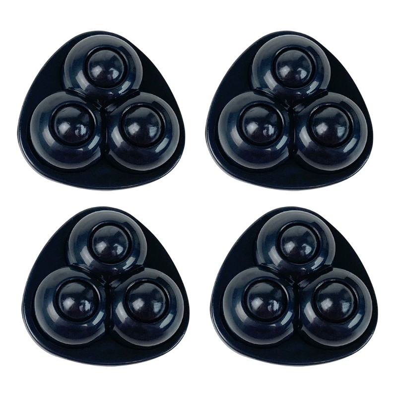 Self-Adhesive Furniture Caster Wheels – Stainless Steel 360° Swivel Rollers