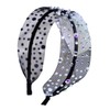 J's select Women's Party Dance Headband, Hair Accessory, Black, Rhinestone