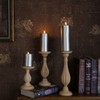 MOZEAL 3" x 4" Hand-Poured Unscented Candle,Dripless Pillar Candle Set