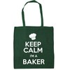 Hippowarehouse Keep Calm I'm a Baker Tote Shopping Gym Beach Bag 42cm x38cm, 10 litres