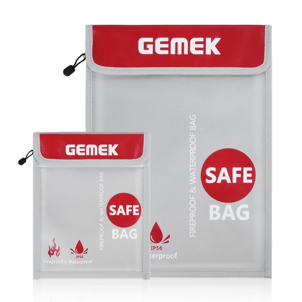 Fireproof Waterproof Money Document Bag 38 x 28cm & 23