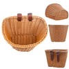 Bicycle Basket, Front Handlebar Bike Basket, Rattan Storage Basket Waterproof,