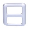 Rear Trunk Trailer Button Frame ABS Silver Trim Fit for