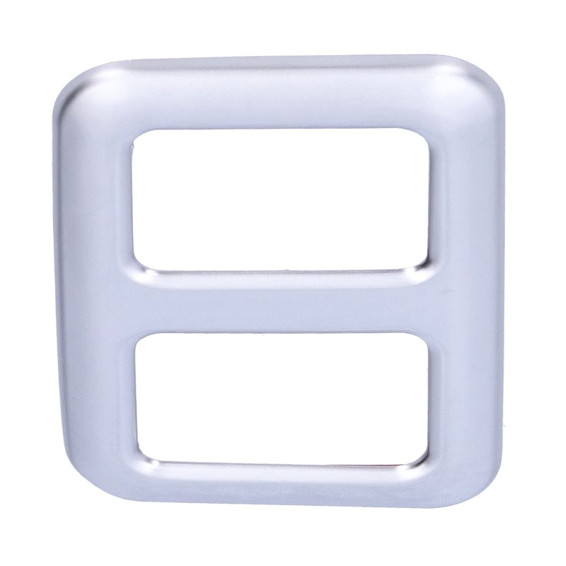 Rear Trunk Trailer Button Frame ABS Silver Trim Fit for