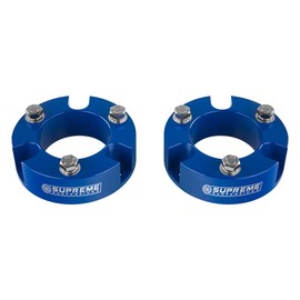 Supreme Suspensions - 3" Front Leveling Kit for 2005-2023 Toyota Tacoma 2WD 4WD - T6 Billet Aluminum Front Lift Strut Spacers (Racing Blue)