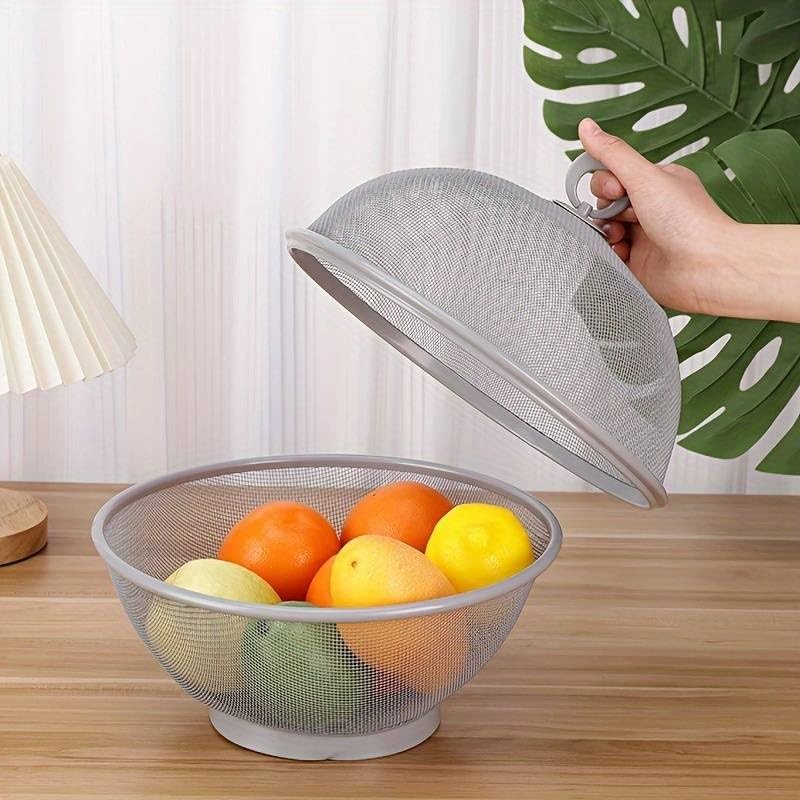 Grey Mesh Fruit Basket & Ring Peeler -Handled Fruit Basket,