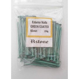 Astone Green Coated Exterior Nails Garden decking Nails (250g x 50mm)