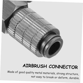 Operitacx 1 Satz Airbrush-schnellkupplung Kompressorschlauch Adapter Für Airbrushschlauch Passender Stecker Für Luftkompressor Umrüstadapter Für Airbrush-Kompressor Airbrush- Metall