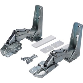 LUTH Premium Profi Parts Door Hinge Set Top + Bottom Compatible with Bauknecht Whirlpool Refrigerators 481231018626 488000636779 C00636779