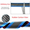 ETOPARS Car Door Sill Protector Strips Carbon Fiber Silver Auto