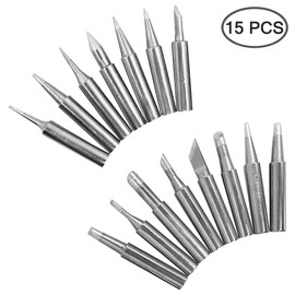 SENHAI 15 PCS 900M-T Soldering Iron Tip Compatible HAKKO 936,937,907, Atten, Quick, Aoyue, Yihua, Vastar, Sywon, Tabiger, SOAIY and X-Tronic Soldering Station - 15 Types
