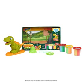Lovin Dino Max Sculpting with Moulding Dough Playset - Modelling Dough with Dinosaur Toy, Moulds, Sculpting Tool - Mess Free Arts and Crafts for Kids Age 3 and Up - Dinosaur Toys for Boys and Girls