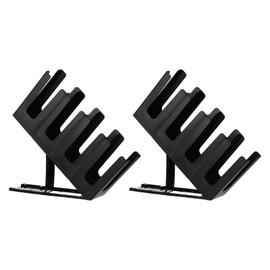 uxcell 2 Pcs Cup and Lid Holder Paper Coffee Cup Dispenser Organizer with 4 Compartment for Coffee Station Bar Restaurant Kitchen Counter, Black