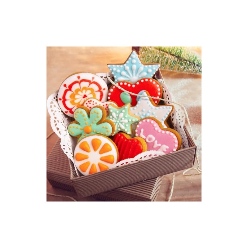 GeorgeX Moldes de Galletas, Juego de 24 Cortadores de Galletas