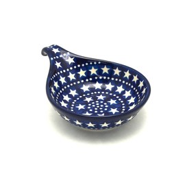 Polish Pottery Spoon/Ladle Rest - Starlight