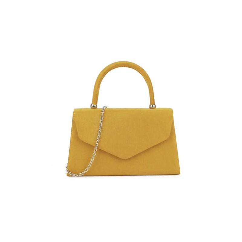 LeahWard Women's Clutch Bag Top Handle Wedding Suede Handbags 304