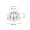 uxcell 2個11mmフランジカップリングコネクター剛性ガイドモデルカプラーアクセサリーシャフト軸部品 ミニ六角レンチおよび固定ネジ付き DIY RCモデルモーター用