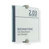 Stainless Steel Door Sign – Glass for Office 150 x
