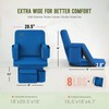 Overmont Stadium Seat for Bleachers with Back Support and Armrests,