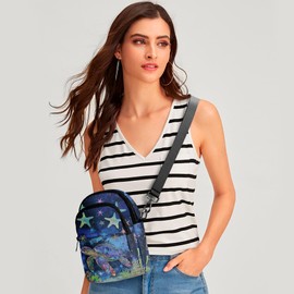 Sea Turtle Crossbody Purse for Women Lightweight Small Crossbody Bag Waterproof Phone Wallet with Card Slots Adjustable Strap