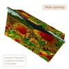 2 Pack Tissue Box Cover Holder, Sunflowers Painting Rectangle Leather