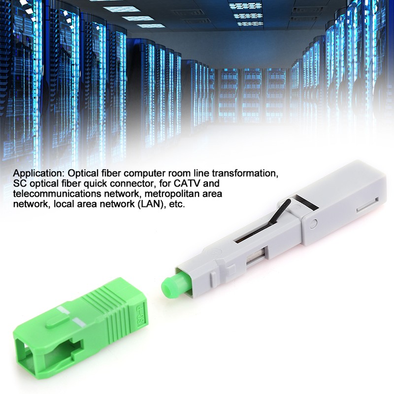 10Pcs Fiber Optic Quick Connector FTTH SC/APC Embedded Fast Cold